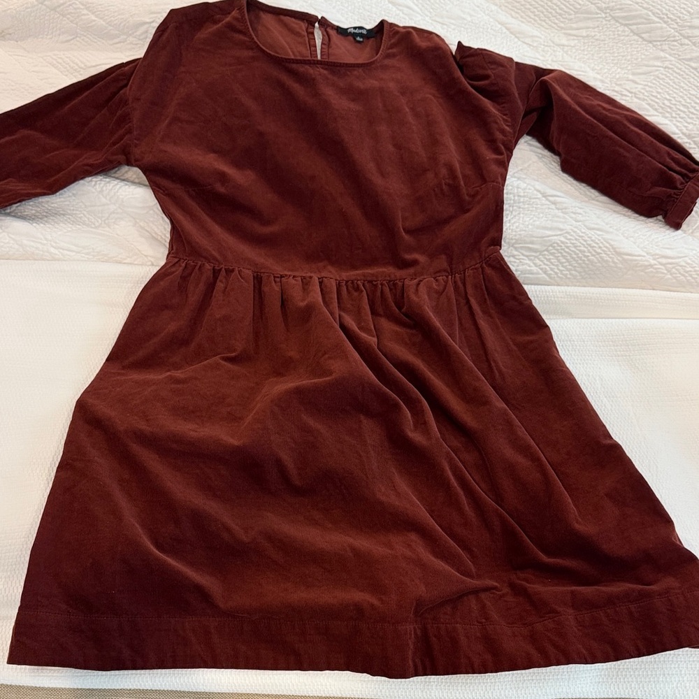 Madewell Women's Dress in Deep Burgundy